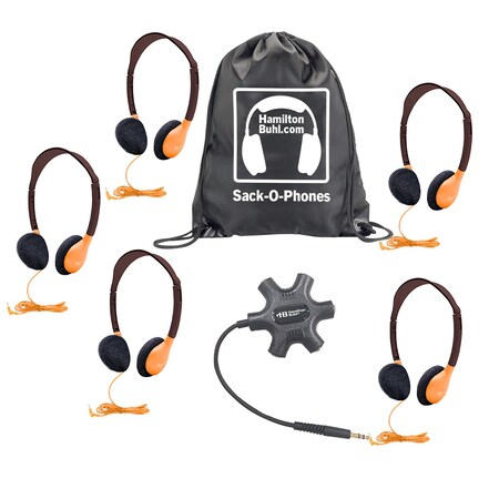 Hamiltonbuhl Headphones, StarfishJackbox, CarryBag, 7PK GJB5HA2ORG